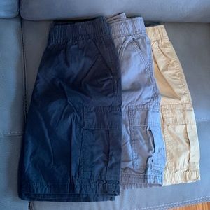 3 pairs Childrens Place Cargo pull on shorts